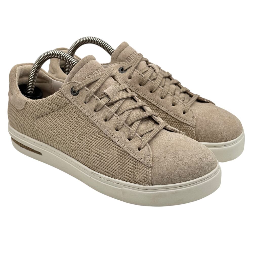 Birkenstock Sneaker Bend Low Canvas Suede 38 7 Women's Sandcastle Athletic Shoes - Picture 2 of 10